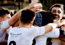 Rugby: la grandissima gioia di Ruffino per il trionfo dei Medicei