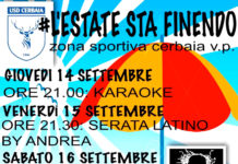 “L’Estate sta finendo”. In festa con l’Usd Cerbaia dal 14 al 17 settembre