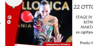 Ginnastica ritmica: l’ex capitana delle “farfalle” per uno stage con ASD Il Gabbiano