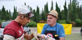 La Ciclistica Montefiridolfi ha accolto gli “eroici” di passaggio a Badia a Passignano
