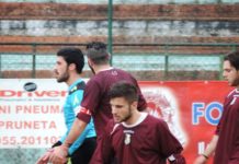 Subito rigore e rosso a Pinzauti: prima sconfitta dell’Impruneta ai Pini, 0-3 col Dicomano