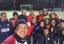 Omaggio al lavoro sul campo, “selfie dell’allenamento” per lo staff del San Donato Tavarnelle