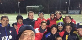 Omaggio al lavoro sul campo, “selfie dell’allenamento” per lo staff del San Donato Tavarnelle