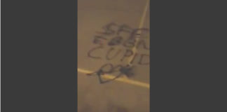 Scritte per terra e canestro rotto: danneggiato il “playground” al Parco del Mocale