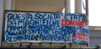 “Un grazie a tutte le donne” (sportive e non): l’Usd Cerbaia lo ha scritto in uno striscione