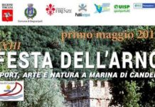 1° maggio, 18esima Festa dell’Arno: sport, arte, natura a Marina di Candeli
