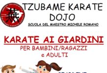 La Tzubame porta il karate nei giardini di Bagno a Ripoli per tutto il mese di giugno