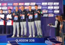 Nuoto, Europei di Glasgow: Italia di bronzo nella 4 x 200 sl con un super Filippo Megli