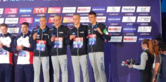 Nuoto, Europei di Glasgow: Italia di bronzo nella 4 x 200 sl con un super Filippo Megli