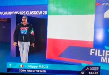 Nuoto, Filippo Megli gran quinto posto nella finale dei 200 sl agli Europei di Glasgow