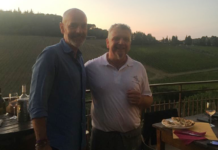 Sorpresa… viola: mister Stefano Pioli a cena nell’incanto di Badia a Passignano