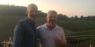 Sorpresa… viola: mister Stefano Pioli a cena nell’incanto di Badia a Passignano