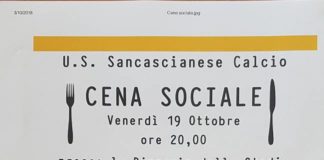 Gialloverdi a tavola: venerdì 19 ottobre la cena sociale per la Sancascianese