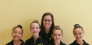 Rachele, Greta, Sara e Viola, la bella prova delle ginnaste del Gabbiano al campionato regionale