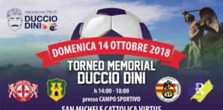In campo per ricordare Duccio Dini: domenica 14 quadrangolare con le squadre del suo cuore