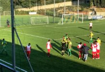 Il Belmonte vince a San Casciano e vola in testa: gialloverdi furibondi con l’arbitro