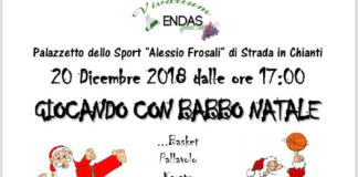 Giovedì 20 dicembre a Strada in Chianti, al palazzetto, si gioca con Babbo Natale