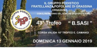 Corsa di inizio anno, con il 43° Trofeo Sasi: domenica 13 da piazza Umberto I a Grassina