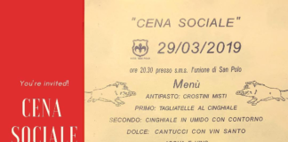 Cena sociale per l’Acd San Polo: il 29 marzo. A tavola… a tutto cinghiale!