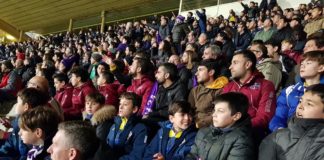 Coppa Italia, la tribuna del Franchi colorata di viola. E del gialloblù della Grevigiana