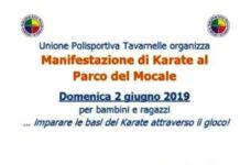 Karate Tavarnelle: domenica 2 giugno manifestazione aperta a tutti al Parco del Mocale