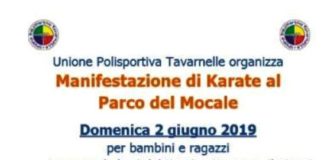 Karate Tavarnelle: domenica 2 giugno manifestazione aperta a tutti al Parco del Mocale