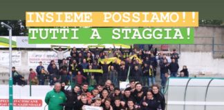 Sancascianese, oggi playoff a Staggia Senese: i primi 42 tifosi gialloverdi entrano gratis!