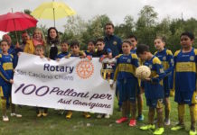 100 palloni per l’Asd Grevigiana: il dono del Rotary Club San Casciano Chianti ai ragazzi gialloblù