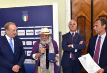 La Stella d’Oro del Coni al patron de Il Bisonte Firenze Wanny Di Filippo