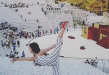 FOTO / E’ estate. E le atlete del Gabbiano mostrano la ginnastica ritmica… in vacanza