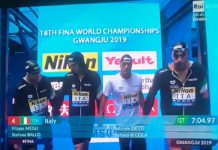 Mondiali di nuoto, urlo strozzato in gola per 3 centesimi: la 4 x 200 sl (con Megli) è quarta