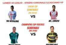 Champions e League Cup, ci siamo! Questa sera al comunale prime due semifinali