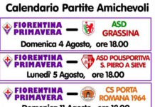 A San Piero a Sieve trittico di amichevoli super con la Primavera viola: apre il Grassina