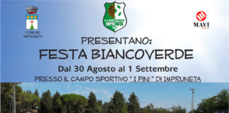 L’Atletico impruneta riparte da una Festa Biancoverde: dal 30 agosto all’1 settembre