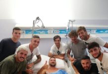 San Donato Tavarnelle, una squadra-famiglia: tutti da Francesco Frosali appena operato