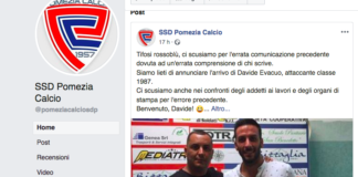Serie D, il Pomezia annuncia l’arrivo del bomber Felice Evacuo. Ma era il fratello Davide