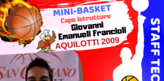 23 anni, quinto anno da istruttore al San Casciano Basket: Giovanni Emanueli Francioli
