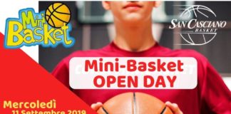 Minibasket: mercoledì 11 settembre Open Day per il San Casciano Basket