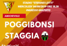 Poggibonsi, domani la prima amichevole. Al “Lotti” contro lo Staggia, a ingresso libero