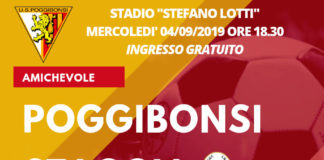 Poggibonsi, domani la prima amichevole. Al “Lotti” contro lo Staggia, a ingresso libero