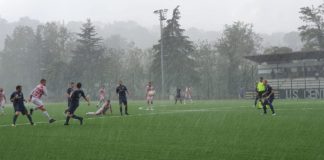 Coppa Toscana / Pirotecnico 2-2 (sotto al diluvio) fra Impruneta Tavarnuzze e San Polo