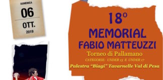 Pallamano Tavarnelle, U15 e U17 domenica in campo per ricordare Fabio Matteuzzi