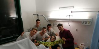 Libertas Tavarnelle: delegazione della Sancascianese in visita dall’infortunato Sean Gabriel