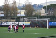 Al Grassina non basta la doppietta di “Baccio” Baccini: con l’Aquila Montevarchi è 2-2