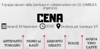 Anche la Sambuca si ritrova a tavola (con l’arrosto girato) per sostenere l’attività sportiva