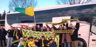 FOTO / I tifosi della Sancascianese in trasferta (in pullman) a Poppi per la Coppa Toscana