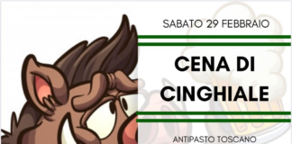 Grande cena di cinghiale organizzata dai ragazzi della Sambuca: sabato 29 febbraio