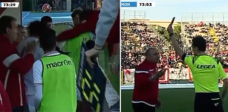 Grosseto, mister Magrini punito con 4 turni di squalifica per lo schiaffo al suo giocatore