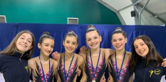 Prova regionale d’insieme Uisp, pioggia di medaglie per le ginnaste del Gabbiano (a coppie e squadre)