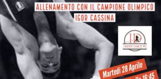 Il 28 aprile, con Happy Dance ’99, allenamento su Zoom con l’oro olimpico Igor Cassina